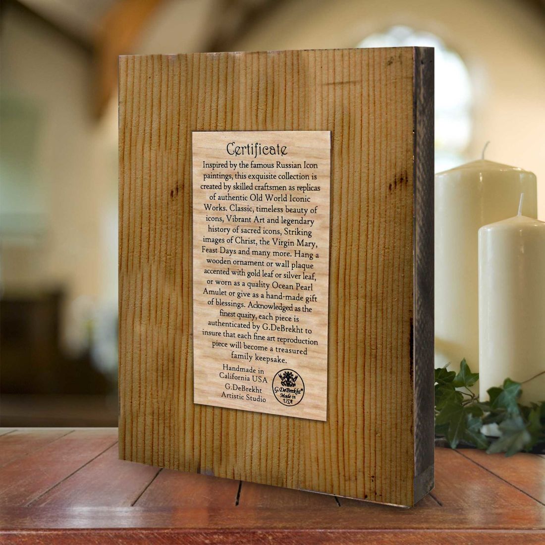 The Last Supper Wooden Gold Plated Religious Christian Sacred Icon - Inspirational Icon Décor - 85070