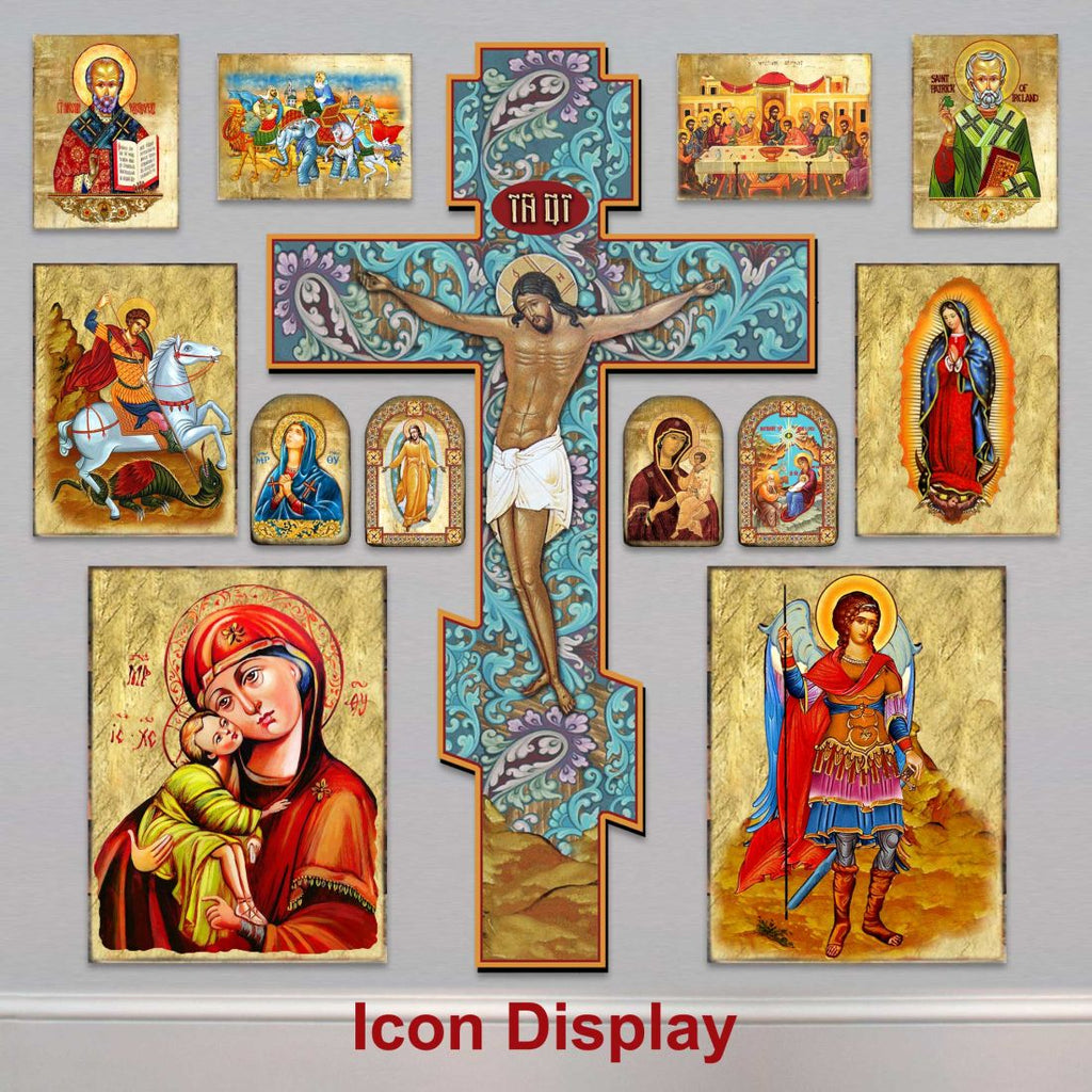 The Last Supper Wooden Gold Plated Religious Christian Sacred Icon - Inspirational Icon Décor - 85070
